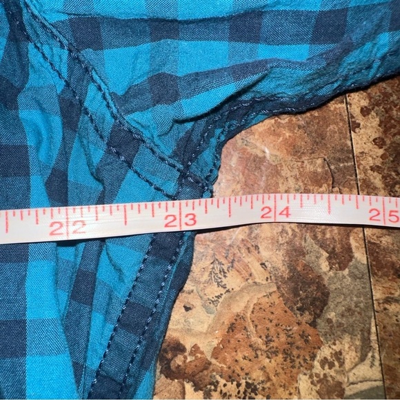 American Rag Shirt Mens Size XL Blue Long Sleeve Button Up Cotton Plaid - Picture 5 of 7